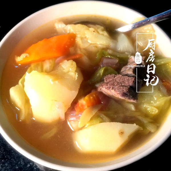土豆炖牛肉汤  之（康熙来了瘦身减肥）巫婆汤  改良版
