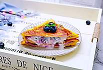#精品菜谱挑战赛#爆浆蓝莓三明治的做法