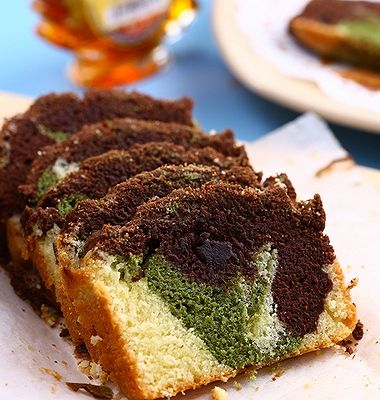 三色大理石磅蛋糕