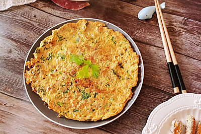 肉末煎鸡蛋饼