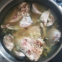 超级下饭酸菜鱼头汤的做法图解6
