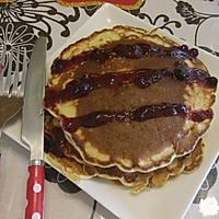 pancake 周末蓝莓松饼的做法图解1