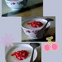 微波炉版草莓双皮奶的做法图解6