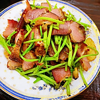 泥蒿藜蒿炒腊肉的做法图解9