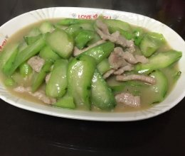 丝瓜肉片的做法