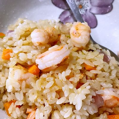 香蒜虾焖饭
