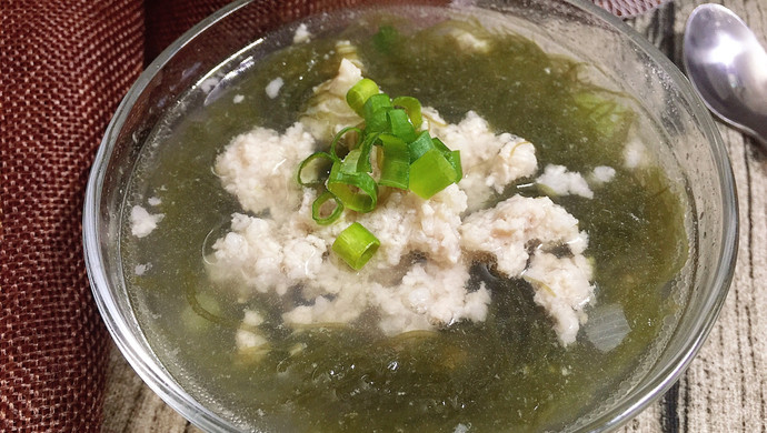 海发菜肉末汤