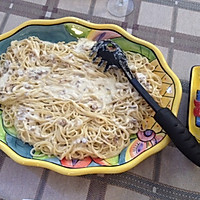 培根白汁意面Carbonara spaghetti的做法图解10