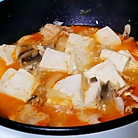 #一学就会快手菜#辣白菜蘑菇煮豆腐的做法图解7
