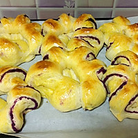 酸奶紫薯面包+厨师机揉面步骤的做法图解24