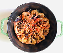 干锅蒜蓉粉丝开边虾的做法