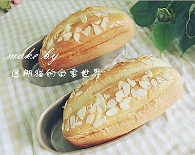 杏仁吐司，简单容易的松软面包