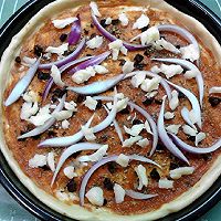 #带着美食出去浪# 黑椒牛肉披萨的做法图解15