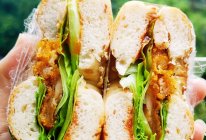 燕麦亚麻籽贝果三明治—低卡低脂的做法