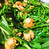 扇贝炒韭菜的做法图解6