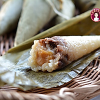 #夏日撩人滋味# 玫瑰豆沙鲜参蜜粽的做法图解10