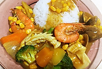 泰式海鲜咖喱饭的做法