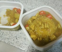 咖喱鸡饭（电饭煲版）的做法