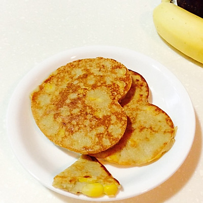 【早餐】香蕉玉米鸡蛋饼