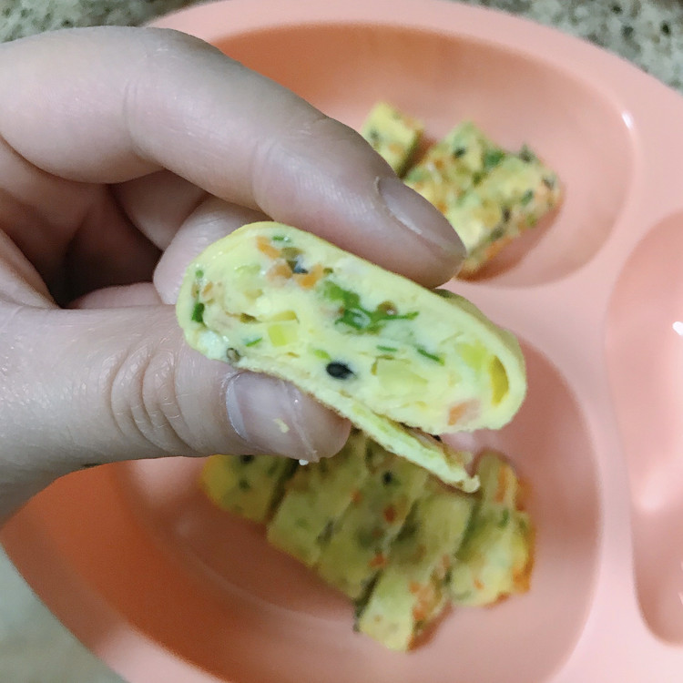 宝宝辅食-时蔬厚蛋烧（通便哦～）的做法