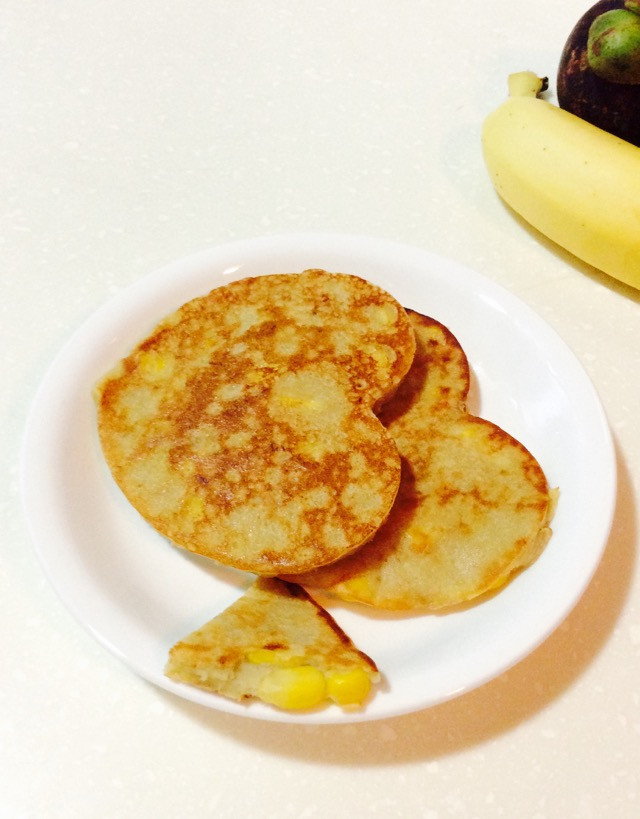【早餐】香蕉玉米鸡蛋饼的做法