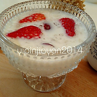 美容养颜甜品-草莓牛奶燕窝的做法图解5