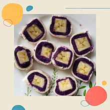 吐司紫薯香蕉卷