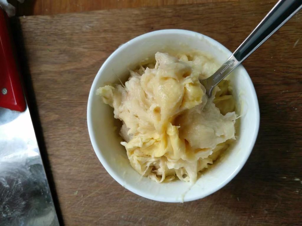 爱厨房的幸福之味: 榴莲咖椰面包（低温发酵18小时） Durian Kaya Bread