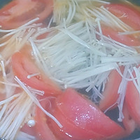 #一学就会快手菜#番茄金针菇汤的做法图解6