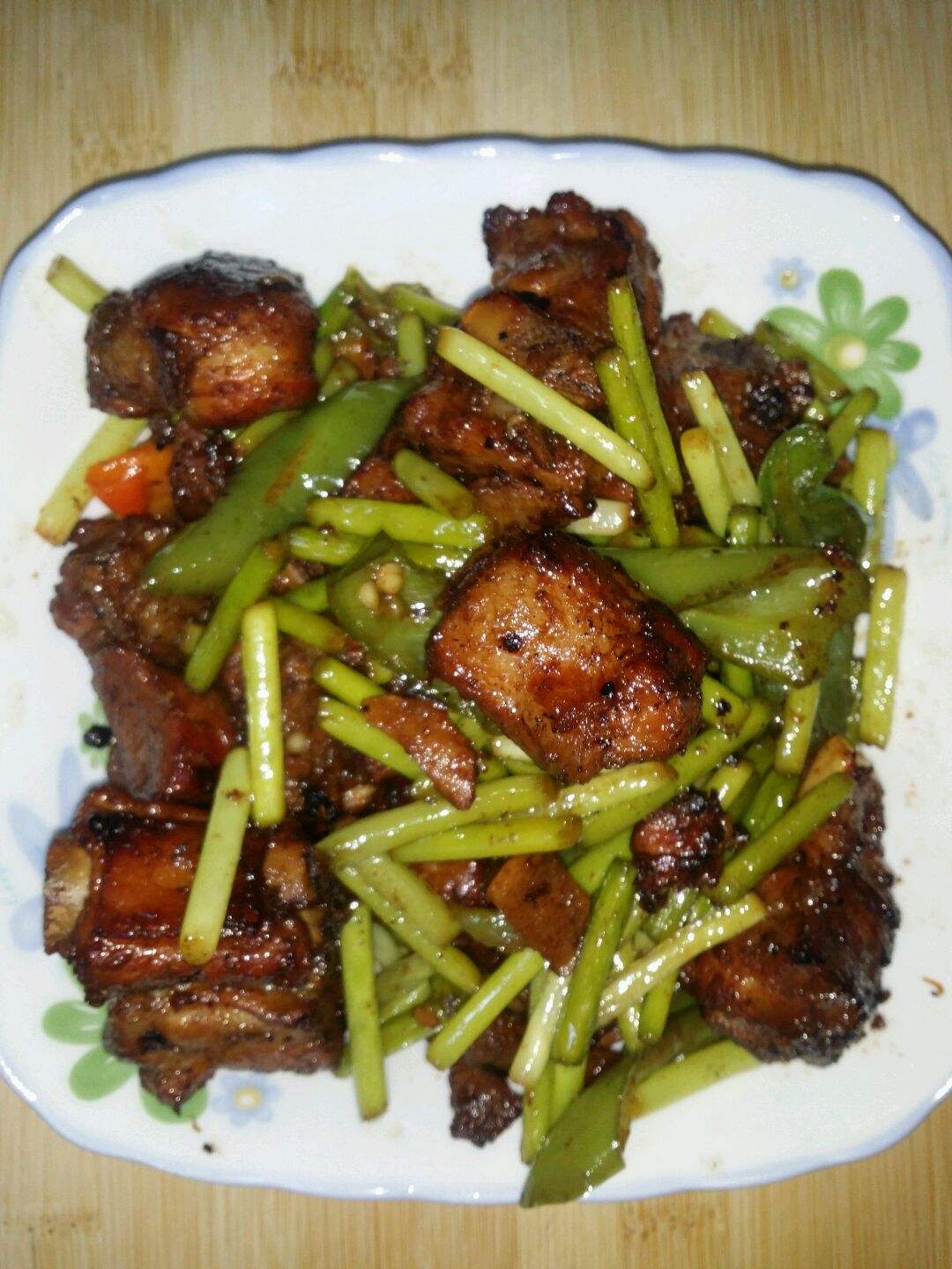 蒜薹排骨的做法图解9