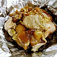 蒸青椒绿香菇鸡的做法图解10