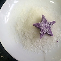 星星紫薯糯米奶酪饼的做法图解6