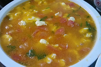 西红柿鸡蛋豆腐汤（三丁汤）