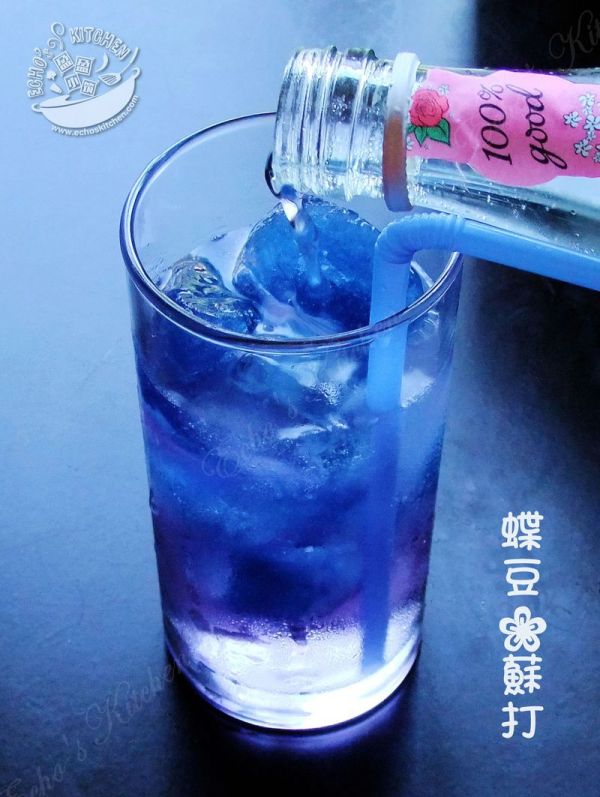 梦幻蝶豆花饮料 Natural Blue Soda