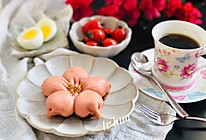 樱花豆沙馅儿馒头 净素食的做法