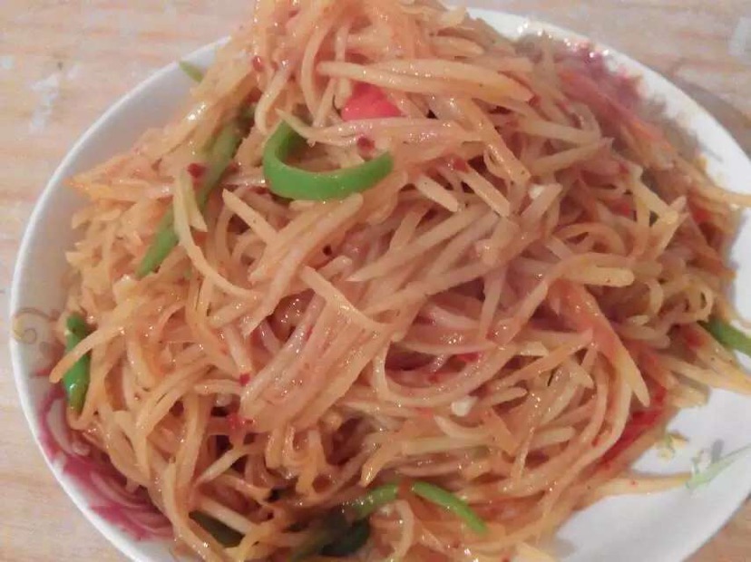 土豆丝卷饼的做法图解6
