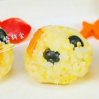 榴莲水果香饭团 宝宝辅食，大米+小米+高粱+木瓜+蓝莓的做法图解8