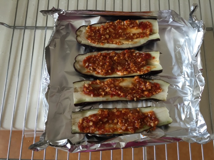 蒜香烤茄子的做法图解4