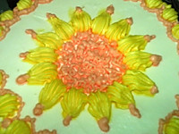 裱花蛋糕：太阳花+#约会MOF# 的做法图解16