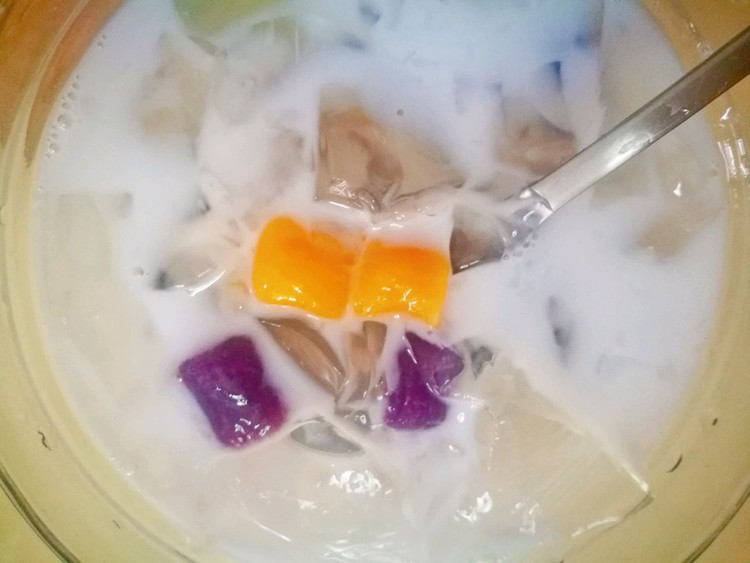 清凉解暑的海石花芋圆小甜品的做法