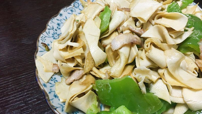 青椒干豆腐