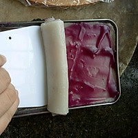 快手甜点——糯米紫薯卷的做法图解6