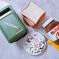 巧克力酱棉花糖吐司的做法图解1