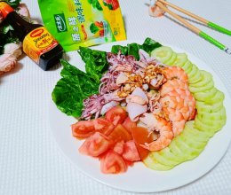 #轻食季怎么吃#海鲜沙拉的做法
