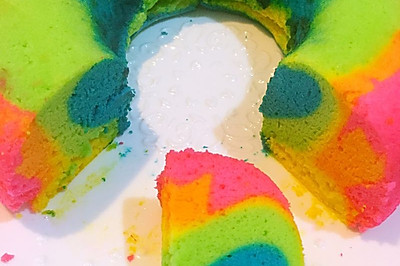 戚风彩虹蛋糕