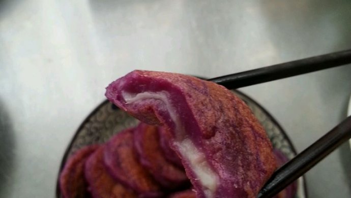 奶香紫薯饼
