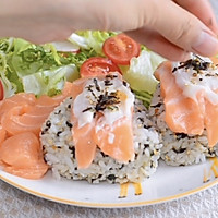 减脂餐 | 日式三文鱼海苔饭的做法图解4
