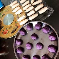 紫薯蛋黄酥（20个）的做法图解5