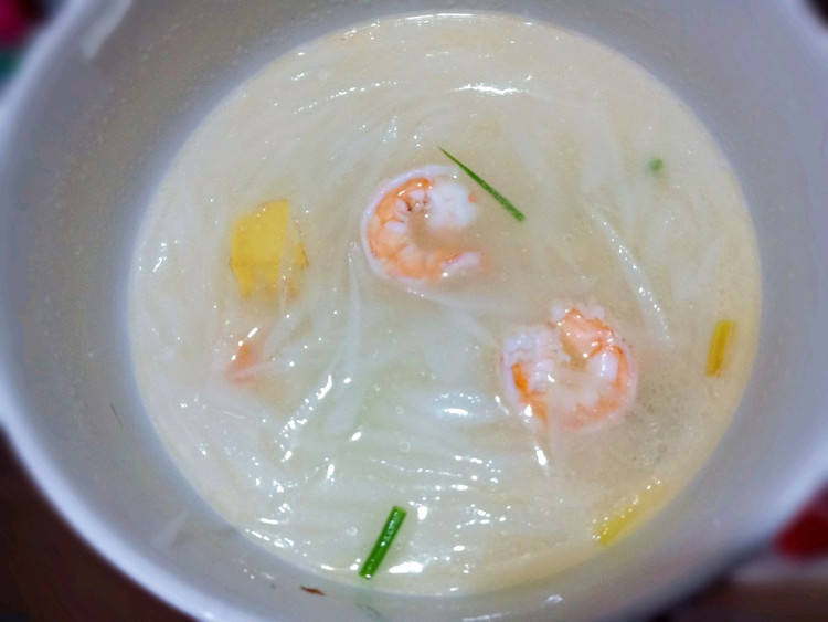 白萝卜大虾汤的做法