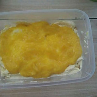 #今天吃什么#日式豆乳芒果盒子蛋糕的做法图解14